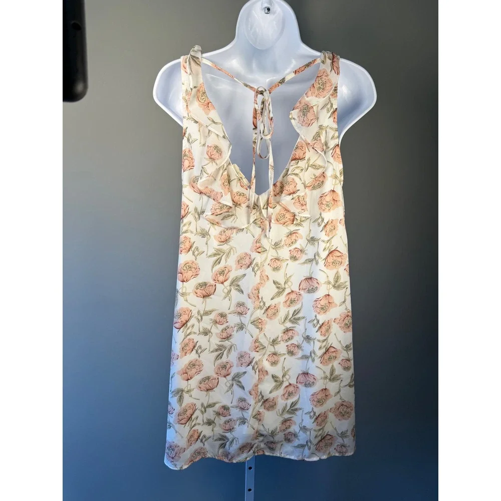 Entro Floral Swing Dress Size S Cottagecore Boho Mini‎ Dress